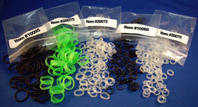 Bands Elastic Rubber Band 3/8 Inch NonSterile Latex  Black Non-Sterile For Sheaths Ultrasound Probe Cover 3/4 Inch (100/BG 24BG/CS) by Sheathing Technologies, Inc.  ID 10060